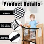 Toddler Tower Safety Net Toddler Safety Net for Enhanced Safety and Convenience,Double-Layer Design with Storage Enhanced Safety for Kids Kitchen Play & Activities - Image 4