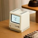 UNEEDE Maclock Retro Desk Clock, 1984 W-8 Computer Inspired Pixel Display Rechargeable Desk Clock, Multi-Alarm, Calendar, Temperature, Dimmable, Unique Retro Tech Gift for Office Bedroom Night Light - Image 8