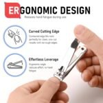 firiKer Nail Clippers with Nail File,Fingernail Clipper,Toe Nail Clippers | Nail Clipper Set (Silver), Large for Toenails,Small for Fingernails, Used Separately, Ideal Gift for Men and Women - Image 7