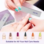 Nail Files (12 Pack), 100/180 Grit Emery Boards Nail File for Natural Nails and Acrylic Nails, Double Sided Emory Boards limas para unas acrilicas Profesional Fingernail Filer Reusable Manicure Gray - Image 3