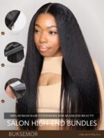 Kinky Yaki Straight 100% Human Hair Bundles 15A Grade 16 18 20inch | Soft Full & Thick From Root To Tip,Minimal Shedding & Tangle Resistan,Natural Color Easy To Blend,Reusable With Proper Care - Image 8