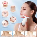 Face Neck Tool for Skin Care, Electric Neck Face Lifting Device for Wrinkle Removal (White) - Image 5