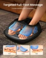 RENPHO Shiatsu Foot Massager with Heat, 3 Compression Levels, Deep Kneading | 2 Kneading Speeds, Plantar Fasciitis Foot Care, FSA Eligible HSA Store, Fits Up to Size 13", Birthday Gift for Men Women - Image 4