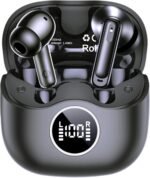 xinwld Adaptive Hybrid Active Noise Canceling 2026 Wireless Earbuds, 6 Mics ENC Clear Call Ear Buds, Hi-Res Audio Deep Bass Bluetooth 5.4 Headphones, 40H, LED, for Sports Running Gym Workout, Black - Image 2