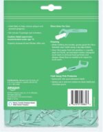 Amazon Basics Mint Dental Flossers, Shred Resistant, Slides Easily Between Teeth, with Fold-Away Pick, 90 Count, 1-Pack (Previously Solimo) - Image 3