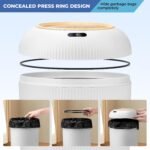 Pukomc Smart Sensor Wastebasket, Convenient and Hygienic Easy to Use | Technology Sensor Waterproof Wastebasket Plastic Trash Can for Kitchen, Bathroom, Bedroom, Living Room, Office and Outdoor - Image 3