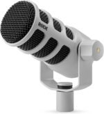 RØDE PodMic USB Dynamic Broadcast Microphone with XLR and USB Connectivity for Podcasting, Streaming and Content Creation (White) | XLR and USB Connectivity for Podcasting, Streaming and Content Creation White - Image 2