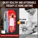 Infrared Steam Sauna with 660nm 470nm 850nm Red & Blue Light Therapy | 3L 1300W Steamer, 9 Heat Levels, 2 Light Therapy Modes, XXL Folding Chair, Portable Sauna Tent Personal Indoor Sauna for Home - Image 9