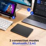 Wireless Trackpad for Windows 11/10 & Mac - Bluetooth & 2.4G Multi-Device Touchpad with 4-Finger Gestures, 7” Large Metal Surface, Physical Clicks, Type-C Fast Charging, 50H Battery, for PC Laptop Desktop - Image 7