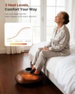 KNQZE Shiatsu Foot Massager with Heat for Plantar Fasciitis, FSA Eligible | Deep Kneading Shiatsu Massage, Multiple Heat & Compression Levels, Remote Control, Fits Men's Size 13, Gift for Women Men Mom - Image 5