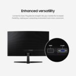 Samsung 27" Essential S3 (S36GD) Series FHD 1800R Curved Computer Monitor | 100Hz, Game Mode, Advanced Eye Comfort, HDMI and D-sub Ports (LS27D366GANXZA) - Image 8