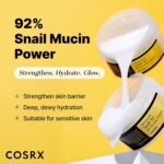 COSRX Snail Mucin 92% Face Moisturizer for Soft & Glowy Skin, 3.52 oz. | Lightweight Moisturing & Soothing Cream for All Skin Types, Korean Skin Care, Korean Moisturizer Face Cream - Image 3