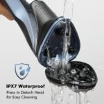 5D Electric Razor for Men:IPX7 Waterproof Wet or Dry | Rotary Electric Shavers for Men - LED Display - USB-C 2-Hour Fast Charge for Travel - Precise Blades & Pop-up Trimmer - Image 7