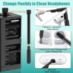 VICHYIE 32 in 1 Multi-Function Cleaning Kit for Electronic Devices (Black) | Phone Cleaning Tool, PC Keyboard Cleaner Kit with Brush, Multipurpose Cleaning Set for Earbuds, Cellphone, Computer, Cameras - Image 4