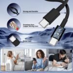QZIIW Super Fast Samsung Charger Type C,45W Dual Port USB C Fast Charger | Extra Long 60W 3/6/10/10FT USB C Cable - [2-Pack]PD Quick Charging 3.0 For Samsung Galaxy S26 S25 Ultra/S24+/S23 iPhone 17 16 - Image 6