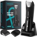PRITECH Manscape Body Hair Trimmer Electric Razors for Men | Waterproof Pubic Hair Ball Trimmer, Ceramic Blade & Reflector Shavers, Wet/Dry Use, Mens Grooming Kits, Gifts for Men - Image 2
