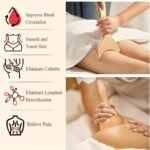 Xokocli 7-in-1 Wood Therapy Massage Tools Lymphatic Drainage Massager for Muscle Pain Relief | Maderoterapia Kit Body Sculpting Tools for Anti-Cellulite, Body Shaping - Image 3