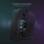 Redragon GS510 RGB Wired Desktop Speakers, 2.0 Channel Stereo Sound, Black | 4 Colorful LED Backlight Modes, Enhanced Bass, Easy-Access Volume Control, Plug & Play USB Powered PC Gaming Speaker - Image 5