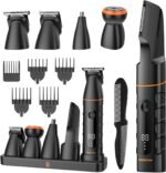 Manscape Upgraded Body & Pubic Hair Trimmer for Men, Waterproof Ball Shaver | All-in-one electric mens grooming kit, no nick no irritation, large-capacity battery, IPX6, LED display, USB-C charging dock - Image 2