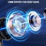 Wireless Earbuds, Bluetooth 5.4 Ear Buds LED Power Display Headphones Bass Stereo, Bluetooth Earbuds in-Ear Noise Cancelling Mic, 40H Playback Mini Case IP7 Waterproof Sports Earphones for Android iOS - Image 5