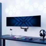 VIVO Premium Dual Monitor Arm Wall Mount, Fits Ultrawide Screens up to 45 inch, 44 lbs per Arm, Counterbalance Articulating, Heavy Duty Double Monitor Wall Mount, Max VESA 100x100, Black, MOUNT-V202V - Image 3