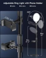 Desk Ring Light with Stand for Computer, 30 Modes Video Conference Lighting | Adjustable Desk Light for Video Recording, Zoom Lighting for Computer, Webcam, Podcast, Calls, Home Office, CRI 97.8 - Image 6