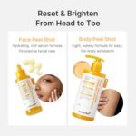 medicube Body Peel Shot with Kojic Acid and Turmeric | Gentle Body Brightening & Exfoliating with BHA LHA PHA - Dead Skin Cells, Uneven Looking Skin & Excess Sebum, 9.46 fl.oz - Image 8