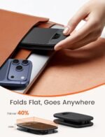 Lamicall Ultra-Thin Foldable Cell Phone Stand for Desk | 0.59" Slim Fold, Height & Angle Adjustable, Sturdy Metal Base, Thick Case Friendly for iPhone 17/16/15/14 Pro Max, Galaxy S26 - Image 3