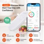 iHealth Gluco+ Wireless Smart Glucose Monitor Kit, 100 Strips & 100 Lancets | Free Smart App, Unlimited Data Storage, High Accuracy, Home Blood Sugar Tracking, Daily Diabetes Management - Image 3