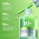 Anua Azelaic Acid 10 Hyaluron Redness Soothing Serum, Facial Serum for Blemish-Prone & Oily-Prone Skin, Lightweight & Hydrating Blemish Care, Hyaluronic Acid, Korean Skincare, 1.01 fl oz. - Image 9