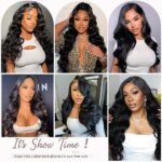 13x6 Lace Front Wigs Human Hair 28 Inch Body Wave HD Lace Front Wigs Human Hair Pre Plucked 200 Density with Baby hair Transparent Lace Frontal Wigs for Women Natural Color - Image 7