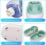 Kacoomi Automatic Dog Cat Feeder and Water Dispenser Gravity Food Feeder and Waterer Set with Pet Food Bowl for Small Medium Dog Puppy Kitten, Large Capacity 1 Gallon x 2 - Image 6