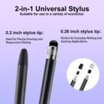 ChaoQ Stylus Pen for Touchscreen, 3pcs Stylus Pen for iPad iPhone Android | High Sensitivity and Precision, Suitable for iPad iPhone Android and All Touch Screens (Black/Silver/Blue) - Image 4
