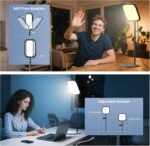 10in Zoom Lighting for Computer, Full-Screen LED Video Conference Light, Desk Ring Light with Stand and Phone Holder for Video Call, Webcam, Home Office, Podcast, Online Meeting, Live Streaming - Image 5