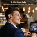 TOZO Hybrid Active Noise Cancelling in Ear Wireless Earbuds, 68H Playtime | 6 Mics AI Clear Calls, LED Display, 32 Preset EQs App, Bluetooth 5.3 Headphones, IPX8 Waterproof, Comfort Fit Ear Buds Black - Image 6