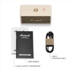Marshall Emberton III Portable Bluetooth Speaker - Rugged Waterproof/Dust-Proof Design | Loud Stereo Sound, Deep Bass | Compact and Wireless for Travel and Outdoors - Cream - Image 10