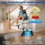 Ice Machine for Knee After Surgery with Inflatable Leg Elevation Pillow | Portable Cold Therapy Machine with Timer & Compression Pad for Hip and Knee Replacement Recovery - Image 6