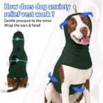 MIGOHI Calming Vest for Dogs | Soft Anxiety Vest for Dogs,Dog Calming Shirt for Storm,Separation,Fireworks, Anxiety Wraps for Dog to Stop Panting & Hiding During Vet Visit,Travel,Green,M - Image 4