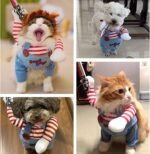Pet Deadly Doll Dog Costume, Cosplay Halloween Christmas Funny Clothes Party Costume for Small Medium and Large Dogs (Small) - Image 6