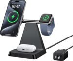Charging Station for Multiple Devices Apple: Woruda 3 in 1 Magnetic Wireless Charger Stand for Mag Safe iPhone - Nightstand Charging Dock for iPhone 16 15 14 13 12 Pro Max Plus Apple Watch Airpods - Image 2
