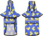 HDE Dog Raincoat with Hood & Leash Hole S-XL Dog Rain Jacket Ducks L | Hooded Rain Coat, Reflective Safety Strip, Water Resistant, Easy On/Off, Good for Pets, Small Medium & Extra Large Dog Breeds - Image 4
