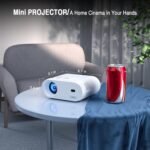 Mini Projector, VISSPL Full HD 1080P Video Projector, Portable Outdoor Projector with Tripod, Kids Gift, Home Theater Movie Phone Projector Compatible with Android/iOS/Windows - Image 7