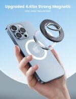 Lamicall Magnetic Phone Ring Grip for MagSafe, 360° Rotation Finger Holder | Strong Magnet Grip, Ring Stand Kickstand for iPhone 17 16 15 14 13 12 Pro Max Air Androids, Mag Safe Accessories - Image 6