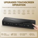 Crenova Laminator 13 inch with Touchscreen 3-6mil Quick Warm Up Auto Off | Hot and Cold Laminator with ABS Jam Free, Laminator for Home Office School, Black - Image 4