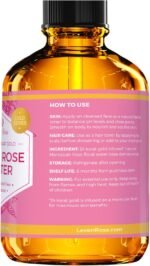 24 Karat Gold Rose Water Toner by Leven Rose Natural Moroccan 24K Rosewater Toner 4 oz - Image 9