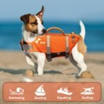EMUST Pet Life Jackets, Dog Life Vests for Swimming, Beach Boating with Superior Buoyancy, Dog Flotation Vest for Small Dogs, S, NewOrange - Image 8