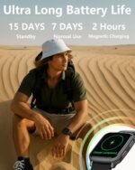 MorePro Fitness Tracker with 24/7 Heart Rate & Blood Pressure Monitor, Blood Oxygen & Sleep Tracker, Smart Watch with Step Calorie Counter, IP68 Waterproof Activity Tracker for Women Men Android iOS - Image 8