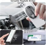 Doflyesky Magnetic Phone Ring Holder with Magsafe, Double Adjustable Gym Finger Ring Grip, Removable Phone Grip, for iPhone, iPad and Smartphones, Compatible with Magnetic Car Mount (Colorful) - Image 5