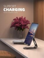 Lamicall iPad Stand Adjustable Tablet Holder, Sturdy Aluminum, Multi-Angle | Dock Stand for 4-13" iPad Pro Air Mini Kindle Tab Switch, All Aluminum Metal, Multi-Angle, Sturdy, Office Desk Accessories - Image 5