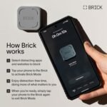 The Brick Smartphone Access Blocker, Subscription-Free Phone Lock | Improve Focus & Reduce Screen Time - For Work, Studying, Family Time & Productivity - High-Grade Magnet & Anti-Slip Silicone - Image 3